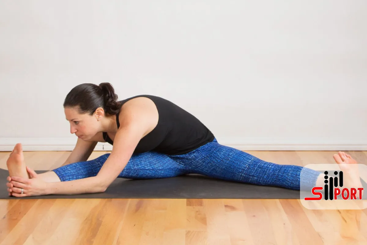 حرکت کششی استرادل (straddle stretch)