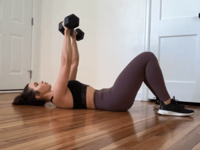 پرس سینه هالتر روی زمین