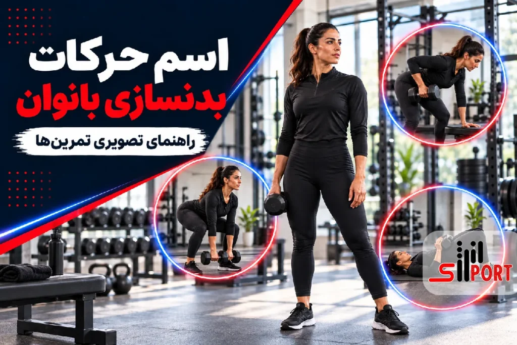 اسم حرکات بدنسازی بانوان با عکس