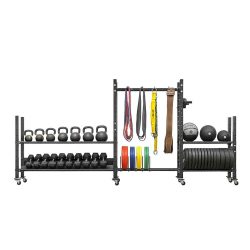 رک تجهیزات و اکسسوری باشگاهی مدل چرخ دار